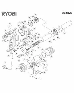 Buy A Ryobi AG200VK Spare part or Replacement part for Your Heat guns and Fix Your Machine Today